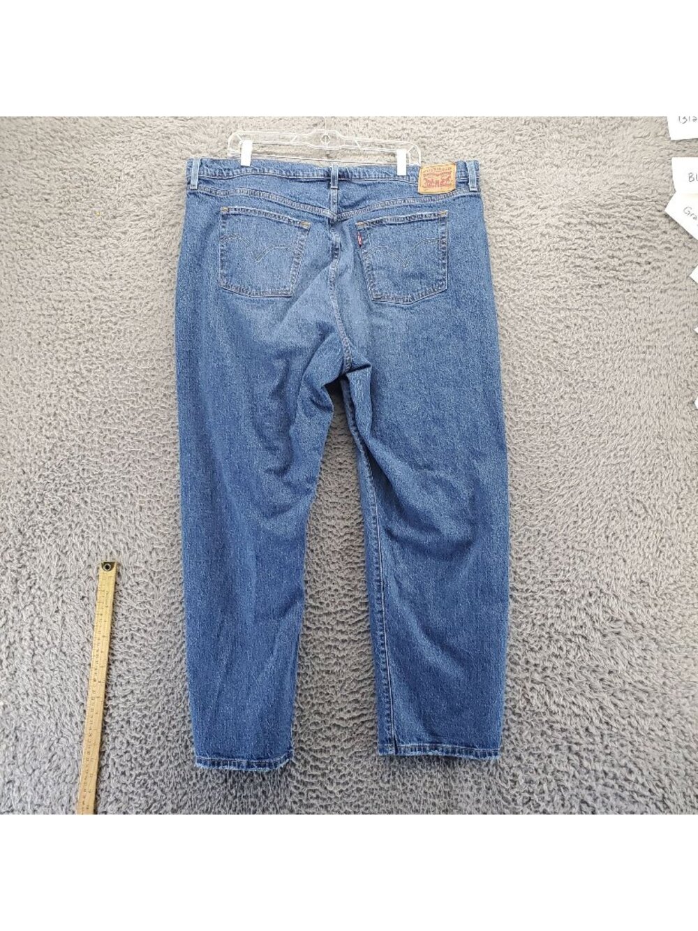 Levis Jeans Womens 20W Blue 501 Stretch Cotton Denim Button Fly *Read*